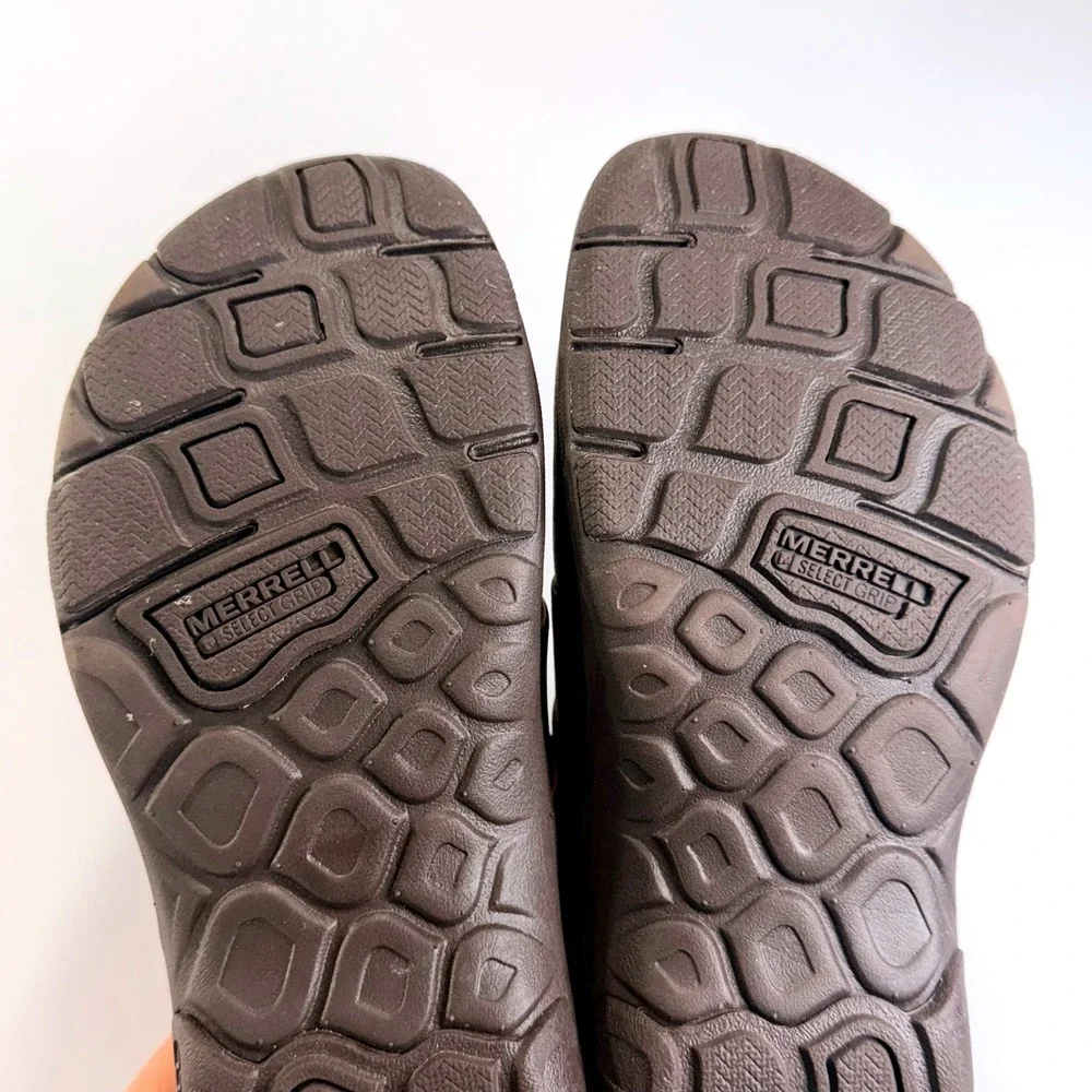 Merrell Dassie Stitch Shoes Womens 7.5 Brown Leather Slip On‎ Comfort Walking